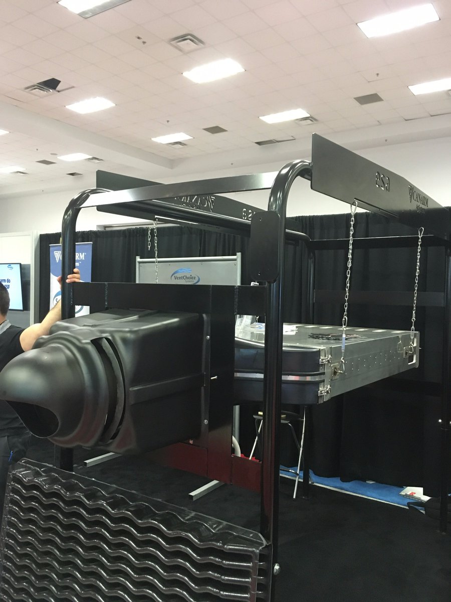 CanarmAgSystems's tweet photo. If you're @ontporkcongress check out our #heatexchanger and see how it can save #energy costs and improve air quality #sowcare #OPC17 https://t.co/yAcxUvT691