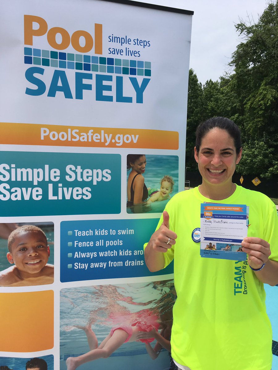 poolsafely's tweet image. Olympian Maddy Crippen &amp;amp; her son took the #PoolSafely Pledge before kicking off today's #WLSL. You can take it too! Poolsafely.gov/pledge