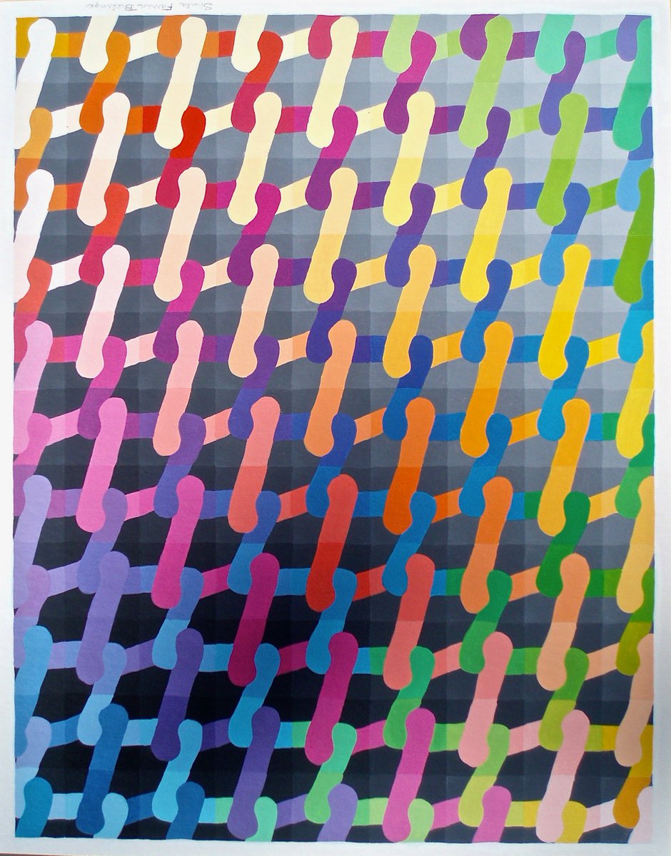 SheilaBillings's tweet photo. #MontserratCollege Flash Art Sale, benefit art students online 6/22-26 only https://t.co/m8NrDzYBXt mine: Chainlink Rainbow, acrylic, 28x22" https://t.co/DOQGu5uiNj