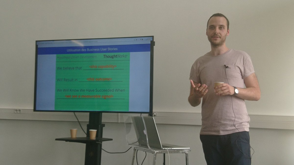 domlequepeys's tweet photo. La ''business user story'' = une hypothรจse a tester par @chrisparola @meilleursagents au #lsd2017 https://t.co/SUd0Egk6Ex
