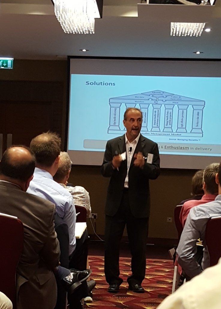 ClaireDellar's tweet photo. #apmbmsummit Steve Jenner giving his usual entertaining performance, encouraging us to keep the #managingbenefits faith https://t.co/8Hshq9UgkI