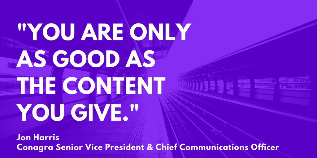 digimegaphone's tweet image. Thursday thoughts brought to you by @JonJayharris. @ConagraBrands #SMMSummit