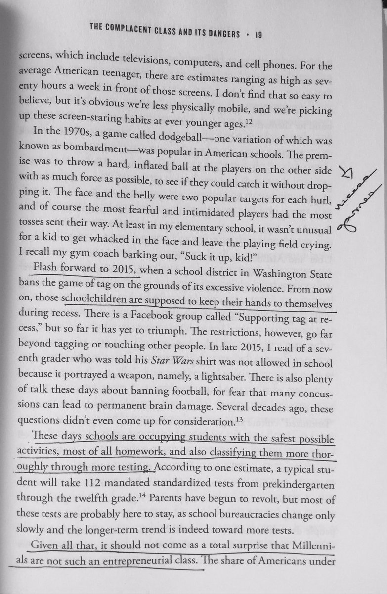 Kristin_Sajadi's tweet photo. Killing #entrepreneurial spirit - schools, parenting, and structure of contemporary American culture. #cowen #TheComplacentClass https://t.co/N26N8V7Kcz