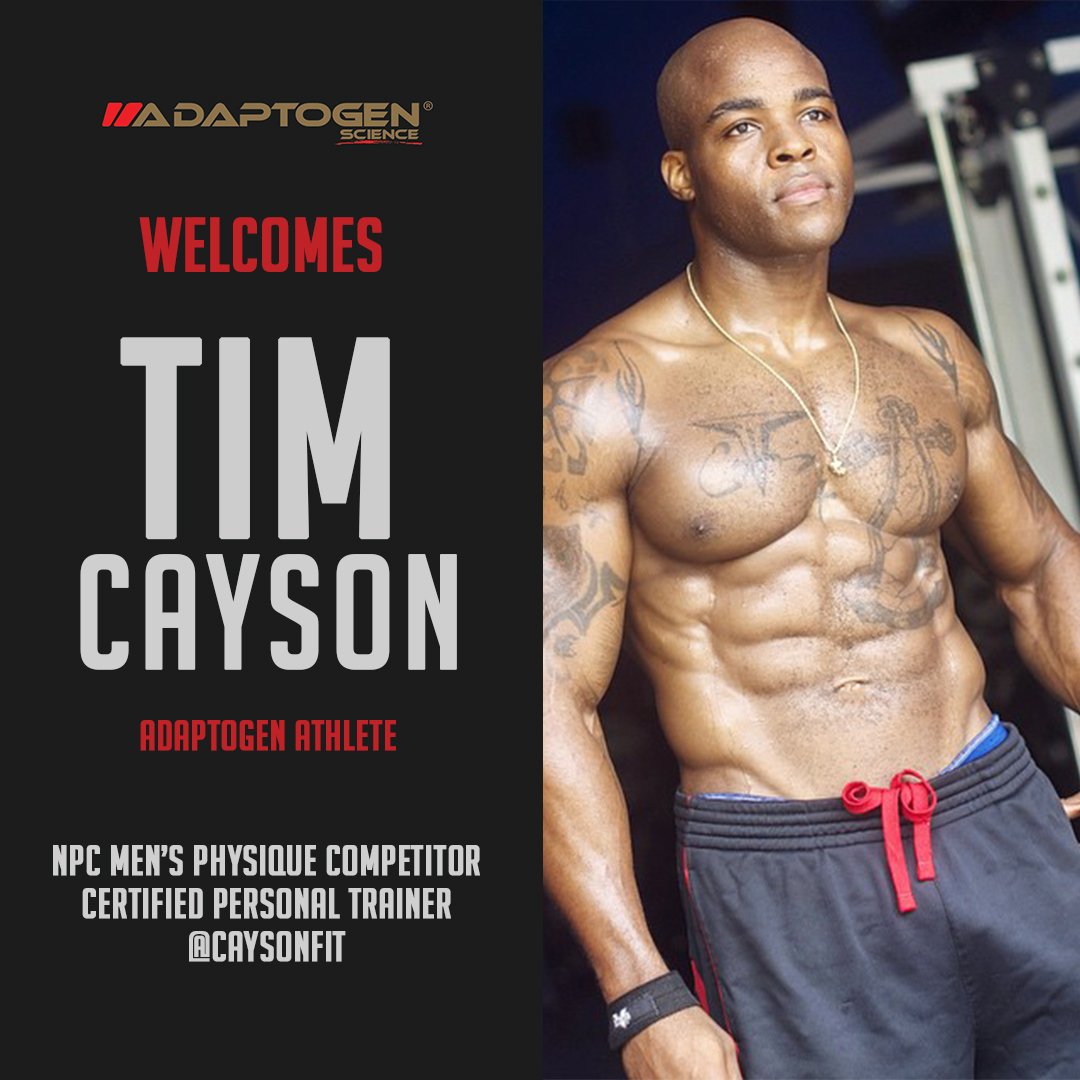 AdaptogenSci's tweet photo. #teamAdaptogen welcomes Tim Cayson! Watch for his intensive training workouts here on https://t.co/LhILMTJ6ge. https://t.co/SzEuqzsKDG