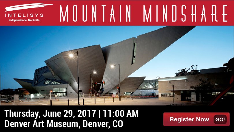 IntelisysCorp's tweet photo. We're excited to be in Denver next week for #MindshareCO! Register today for cloud training, networking &amp; much more: https://t.co/MKdkVGrZaW https://t.co/fjABS0n6hM