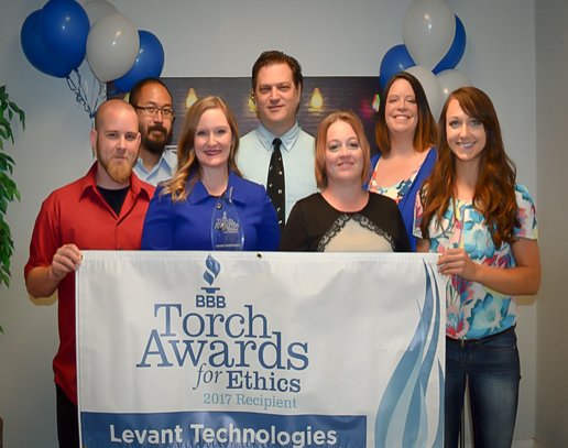 CoachRobGaribay's tweet photo. Congrats to @levanttech for winning the '17 Torch Award for Ethics! Honored to work w/ you &amp; proud of what you represent in our community. https://t.co/QRT2pja6Cz