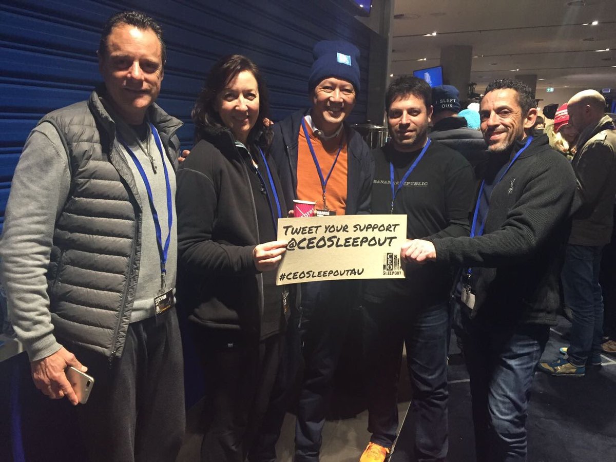 Insentra's tweet photo. Our directors being amazing at @CEOSleepout with @VinniesAust one team one dream #otod https://t.co/NIhL6Gbd1t