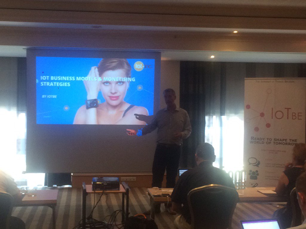 iot_be's tweet photo. IoT business models &amp; monetising strategies with Bruce Sinclair just started. Let the learning begin. https://t.co/QRUl3ThnM8