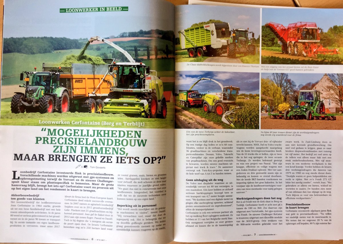 StaadGroep's tweet image. In de @deloonwerker juni editie ook een mooi interview van #Cerfontaine uit Berg en Terblijt. Heel mooi en super actief familiebedrijf