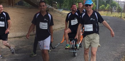 Elengy's tweet photo. Être sensibilisé au #handicap à travers le #sport, c'est ce que font aujourd'hui des salariés #Elengy dans le cadre de l'opération #handisol https://t.co/i53qnkqpvu