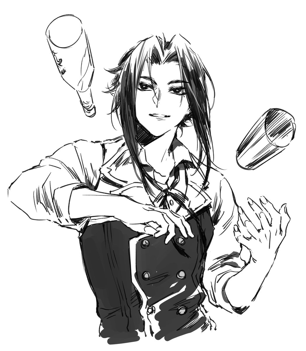 Flair bartending performance of Bartender-san in imagination ? 