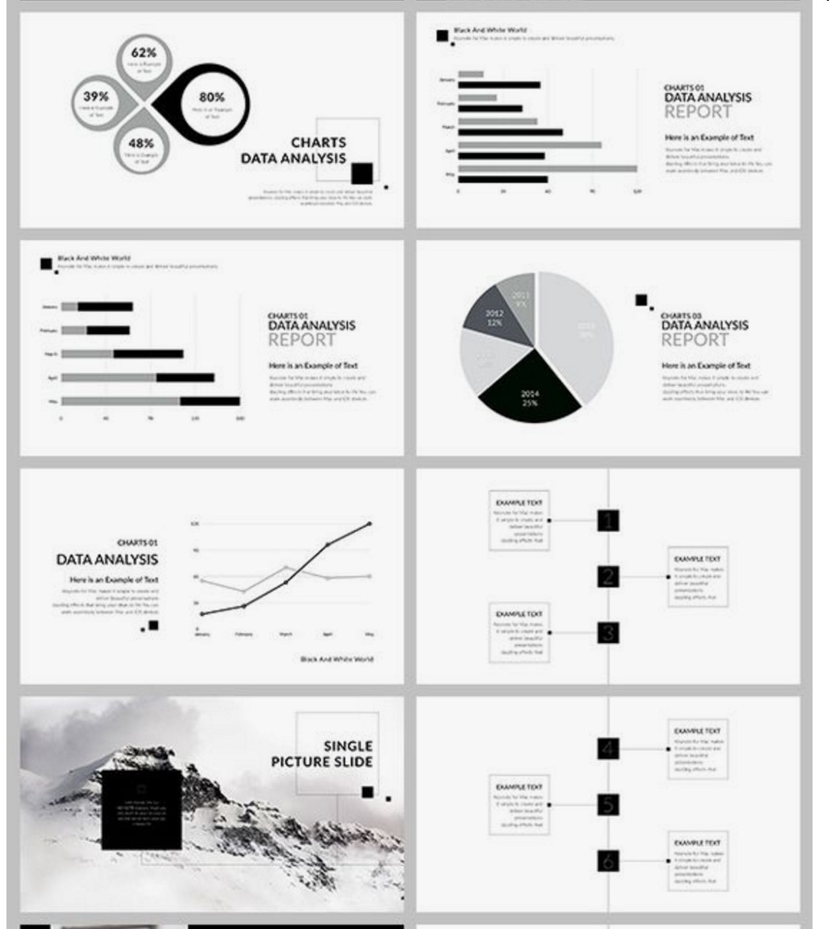 厳選powerpointスライド集 今日の厳選スライドデザイン モノトーンでスタイリッシュ Powerpoint パワポ プレゼン