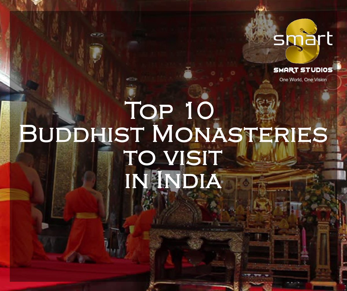 SmartStudios_'s tweet photo. There are so many Buddhist Monasteries in India located at  different corners. 
Stay tuned to know the #Top10BuddhistMonasteries to visit https://t.co/heE7Aj9Zme