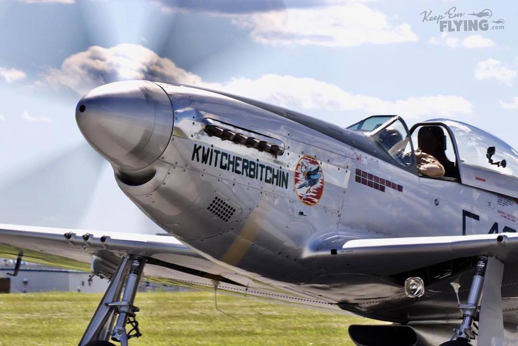 keepemflyingcom's tweet photo. "Kwitcherbitchin" #naa #p51 #mustang #fighter #warbird #ww2 #wwii #keepemflying #keepemflying_com #flying #flight … https://t.co/ZEVIq02ugB https://t.co/ntfUCsHhTr