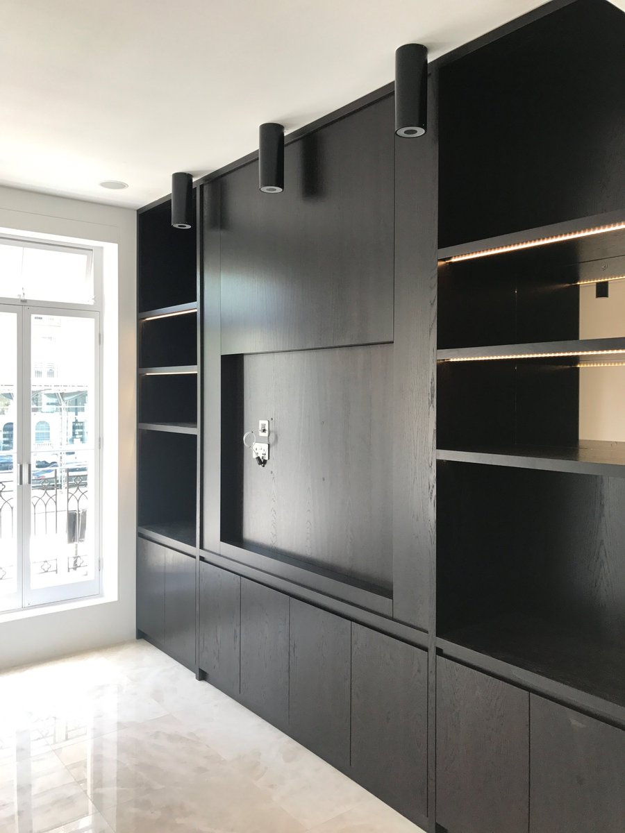 Gibson_Int's tweet photo. Joinery in place, bring on the large TV! Final touches to project in Belgravia. #AV #interiordesign #integratedsystems #audiovisual https://t.co/cMxTiMFNzZ