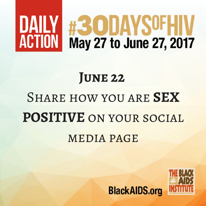 blackaids's tweet photo. Tell us what #sexpositive means and what it means to YOU!
#30daysofHIV #NHTD #blackhealth #blackaids https://t.co/lAUfLeeF0Z