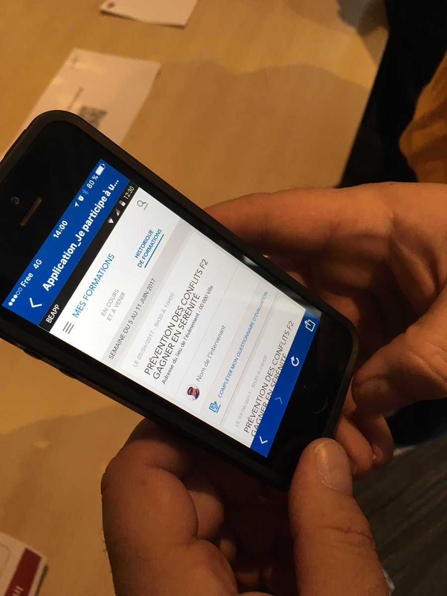 Stands Innovations et formation au séminaire des formateurs TN : découverte de la future application UTN #innoformationTN
