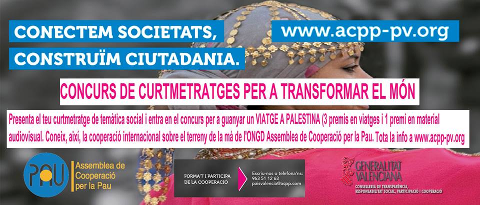 ACPP_PV's tweet photo. 📣CONTINUA EN MARCHA NUESTRO CONCURSO DE CORTOS 📽 PARA TRANSFORMAR EL MUNDO‼Participa, gana y viaja a Palestina https://t.co/DzUbPmuuxe https://t.co/b1ePJUSwCd