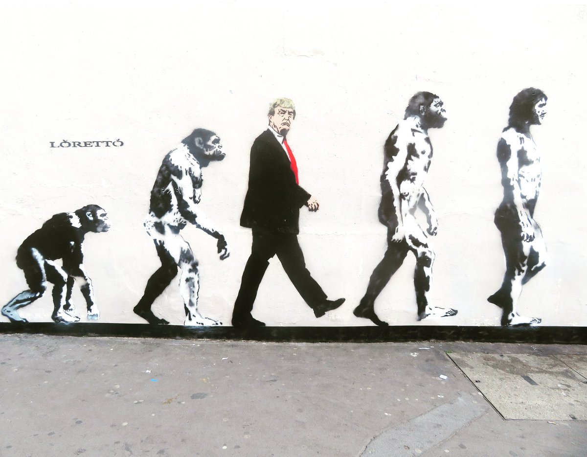 stephenmahoneym's tweet photo. My #picture #street #artist #Loretto #workofart #TheEvolutionOfMan #given a #current #update wv #inculsion #DonaldTrump #American #President https://t.co/goY1p5p06I