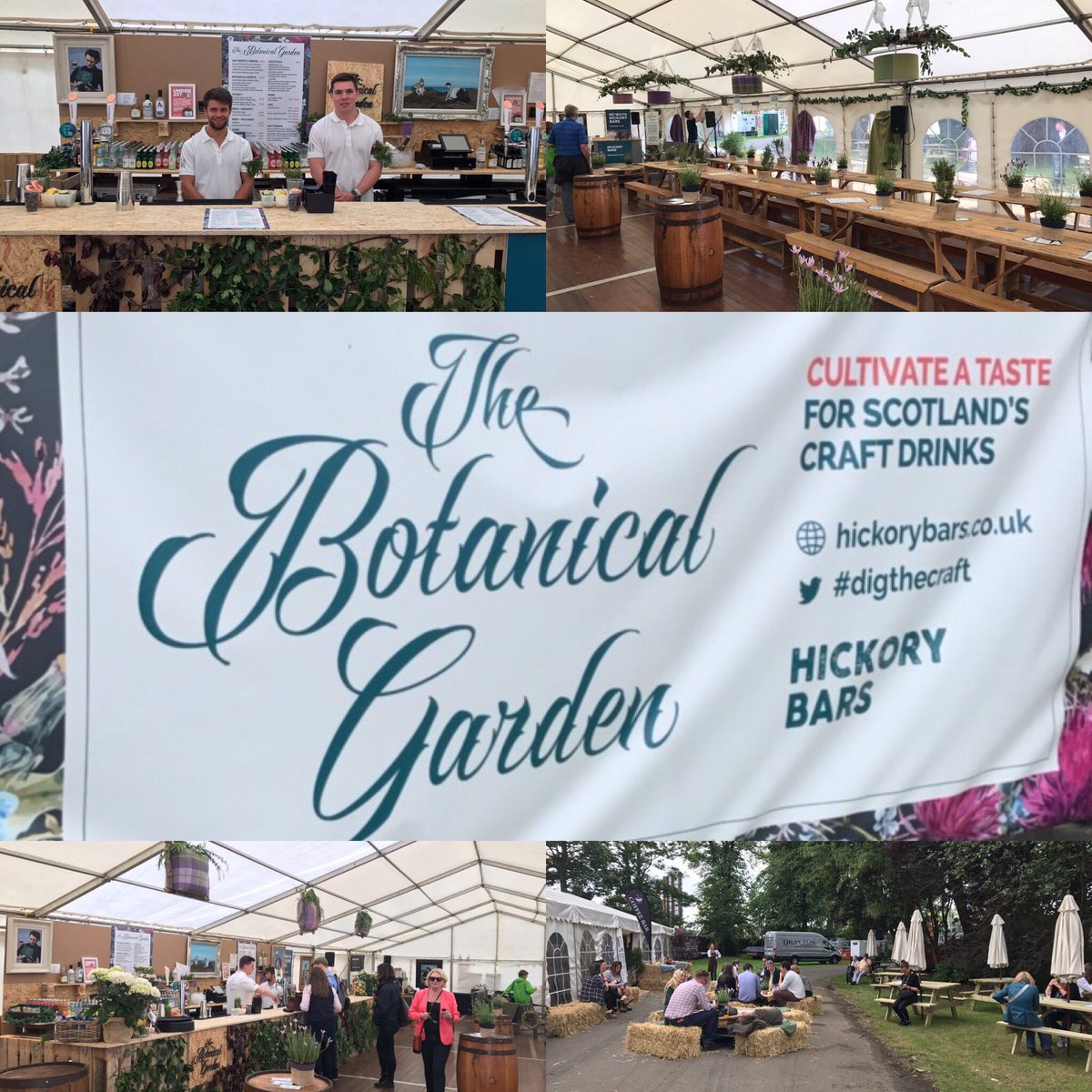 HickoryFood's tweet photo. Come and visit @HickoryBars Botanical Garden Bar at the Royal Highland Show for lots of craft spirits, cocktails and more! #digthecraft https://t.co/4z9MFXVpNN