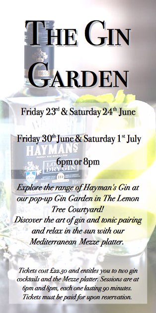 The Gin Garden will be here tomorrow!