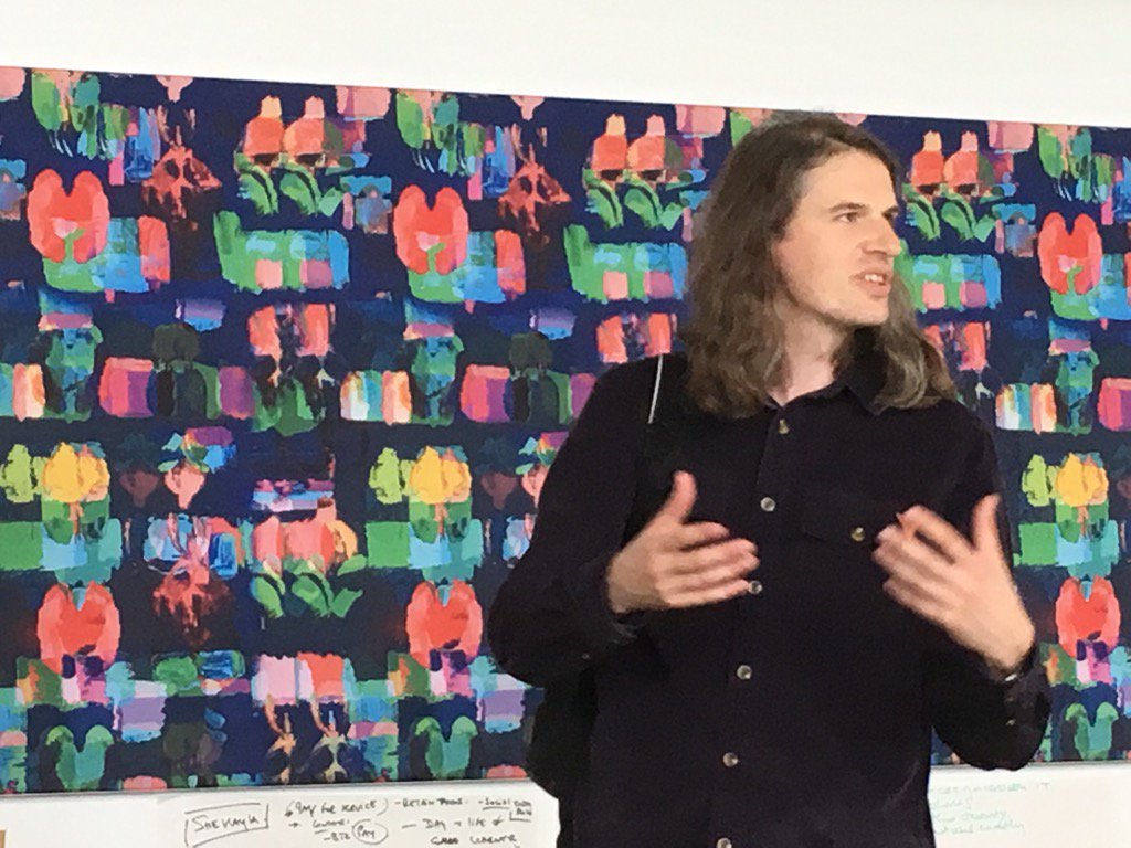 JonColen's tweet image. Richard Hall @in_collusion on turning art into jobs. Thanks for the #VR #AR demo! 👍 #hcvs #steamlabs @helloculture17