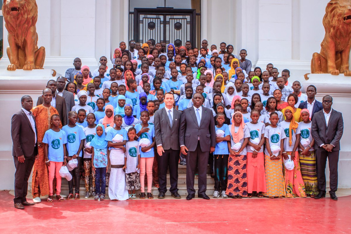 WorldVisionSN's tweet photo. The highest authority of #Senegal , President @Macky_Sall supporting @WorldVisionSN to put an end to child marriage @WorldVisionWARO #ESSME https://t.co/o8LgiYy6NE