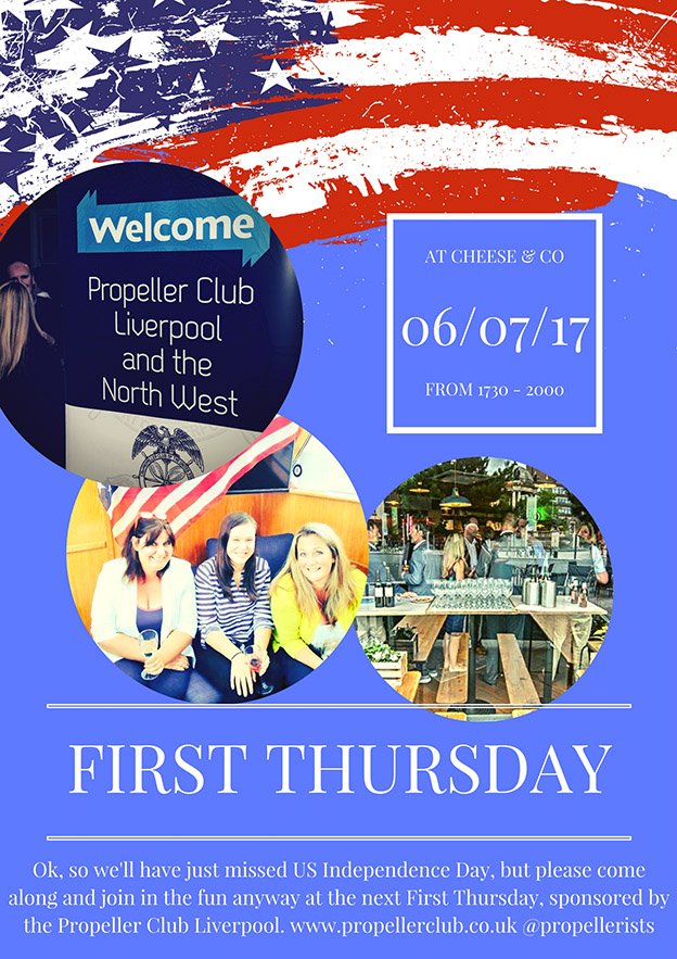 It is nearly time for #FirstThursday propellerclub.co.uk/events/first-t… Make sure you pop along to meet new clients and do business