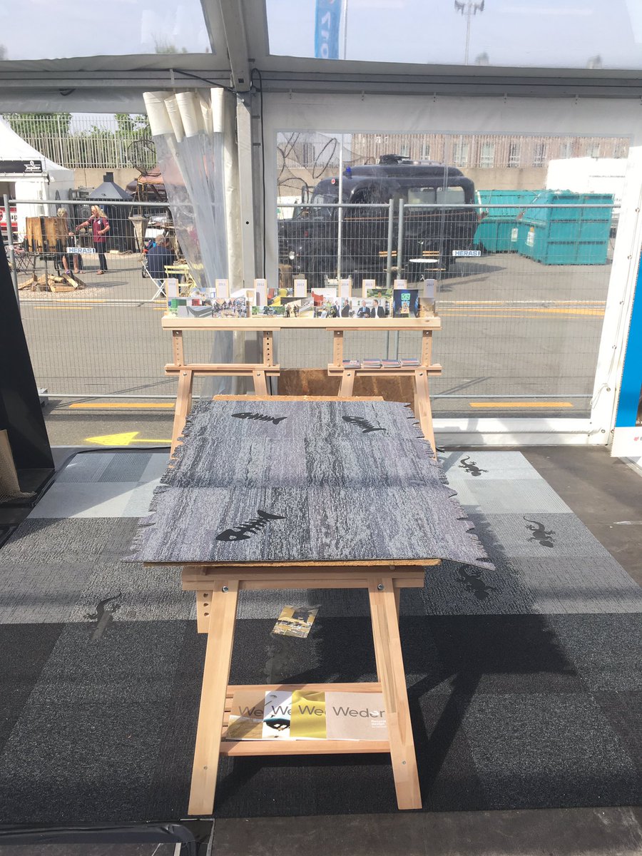 WederNU's tweet photo. Weder staat op @SummerLabb tijdens Sail Den Helder met GeUpcyclede kartpetten die i.s.m @InterfaceInc worden ontwikkeld https://t.co/8VsIXWrFIS