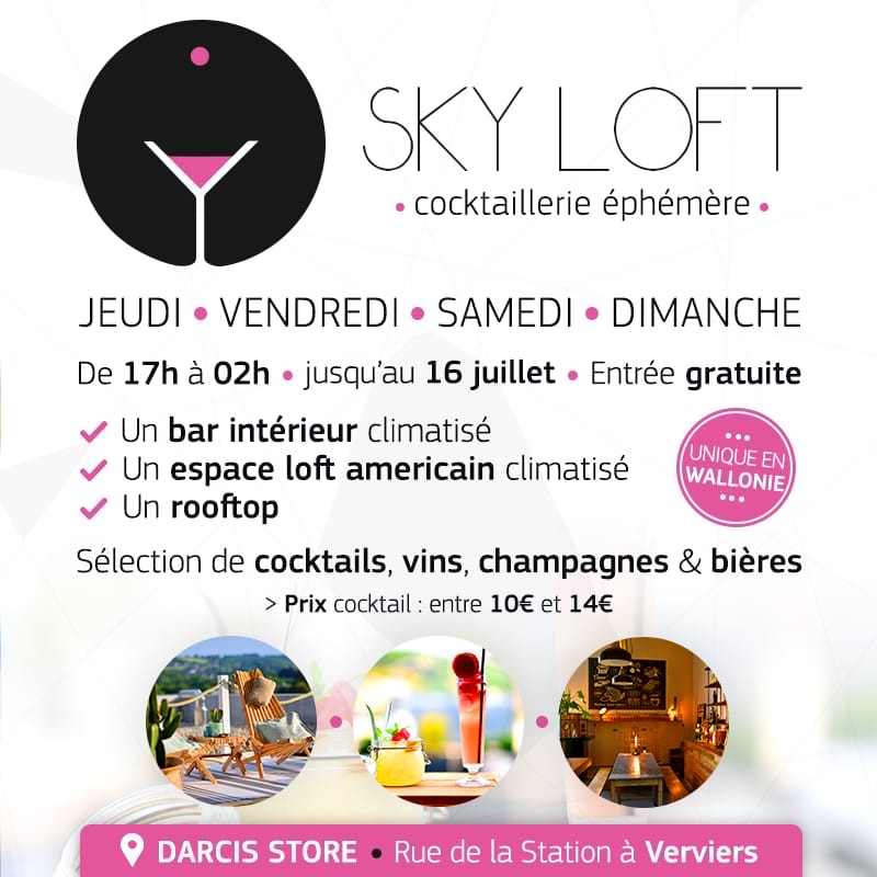 Par une chaleur pareille, on se désaltère et on s'hydrate ! Rdv au #Skyloft! 
#canicule #cocktail #rooftop #darcis