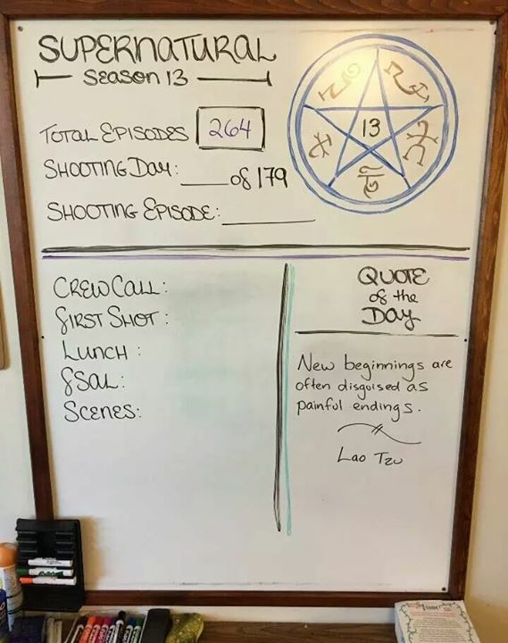 UnaVidaSPN's tweet photo. El equipo de SPN ha vuelto al trabajo poniendo así la temporada 13 en camino. 
Hay muchas papeletas para que ésta sea la última temporada, … https://t.co/rMXmaxFCuL