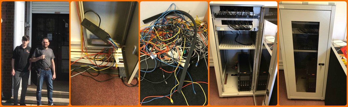 JamCrackersUK's tweet photo. Recent #upgrade of @StephensRemoval #servers to single machine with virtual machines installed &amp; re-cabled office, improving #network speed https://t.co/8w0NPzm3WF