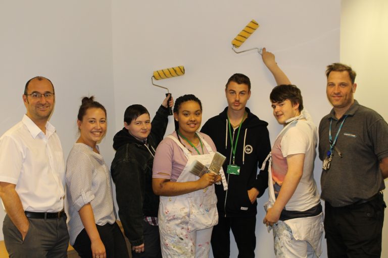 sc_building's tweet photo. Our @sc_building students have been sprucing up @1034SunFM headquarters... 

Read more here https://t.co/QR4SFTMxru #TimetoShine https://t.co/nMzFx5wJ3q