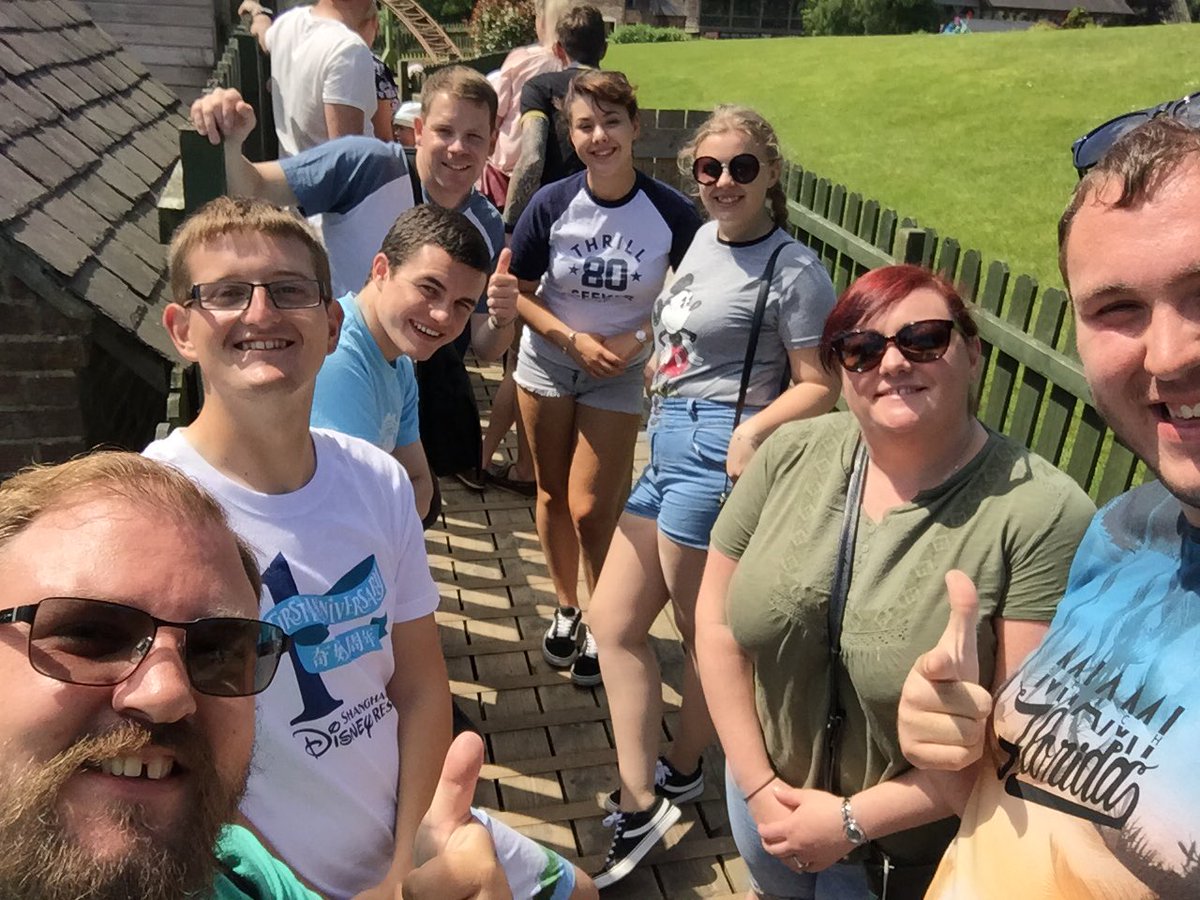 Me and the guys at <a href="/LightwaterV/">Lightwater Valley Family Adventure Park</a> on Saturday