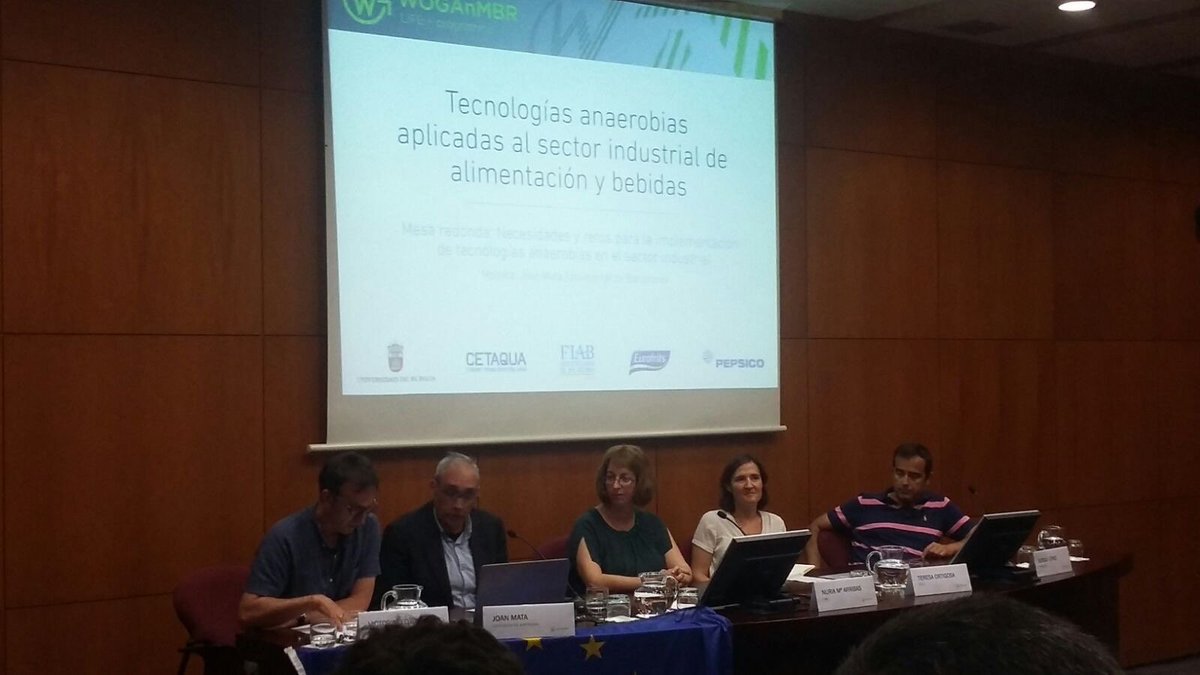 esFIAB's tweet photo. Hoy en Barcelona trabajamos con @CETAQUA @UBUInvestiga @eurofrits_en @PepsiCo en el proyecto @WOGAnMBR de la convocatoria @LIFE_Programme ☺️ https://t.co/FlSo6lONaJ