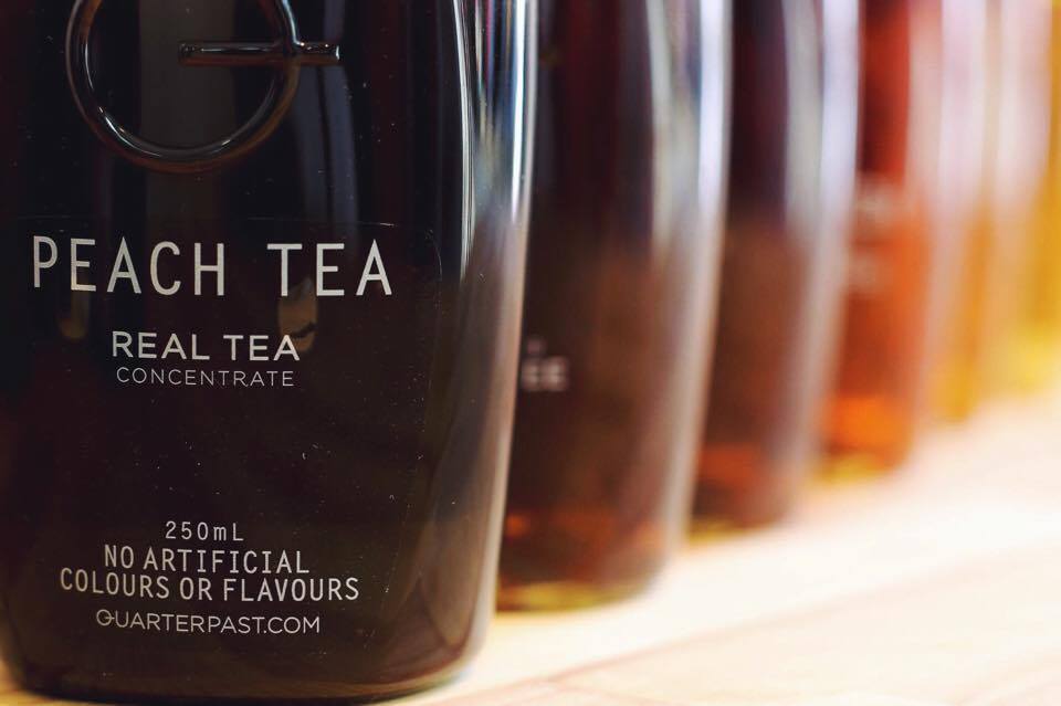 TreatKitchen's tweet photo. Ready for your new favourite summer drink? 💦 Our #QuarterPast tea syrups make perfect iced tea without a barista spelling your name wrong 😇 https://t.co/96nwnphLJD