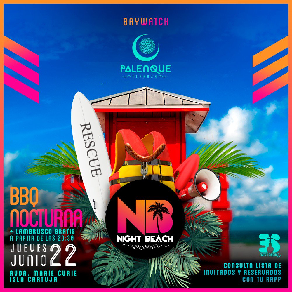 Jueves  Palenque Terraza

Barbacoa+Lambrusco  Gratis

Lista  Javi Cardoso     23:30a2   GRATIS

Lista y Reservas    615571987