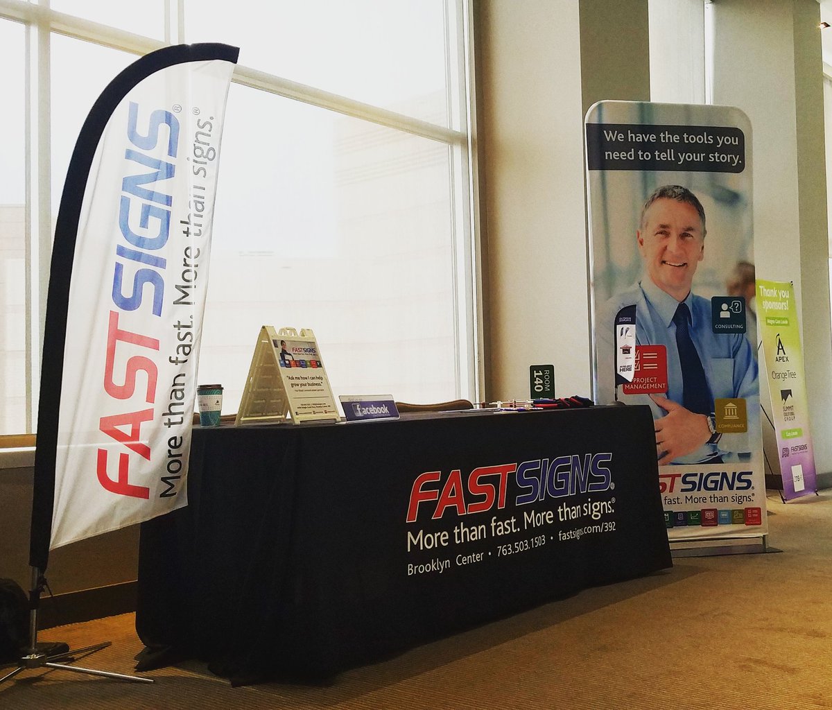 It's EXHIBIT TIME! #fastsigns392 #team392elite #FASTSIGNS #brandrecognition  #collegenanniesandtutors