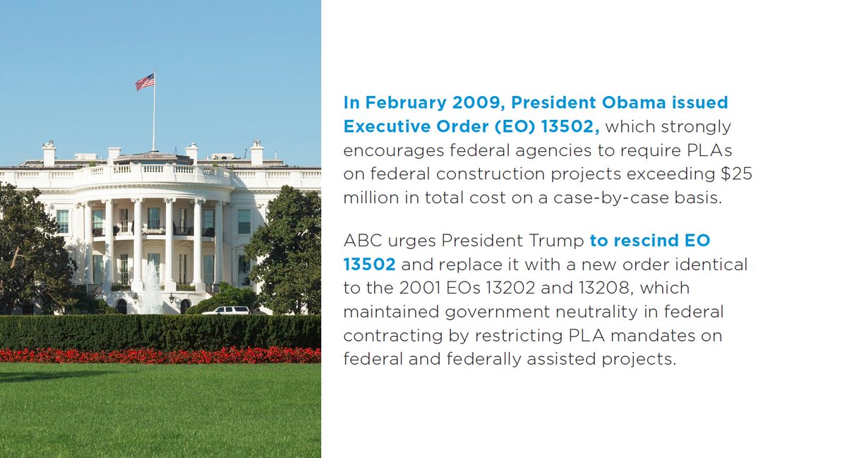 It's @abcnational #LegWeek <a href="/POTUS/">President Donald J. Trump</a>. Let's restore open competition in #FedCon &amp; create opportunity for ALL Americans 🇺🇸. #ABCMeritShopProud