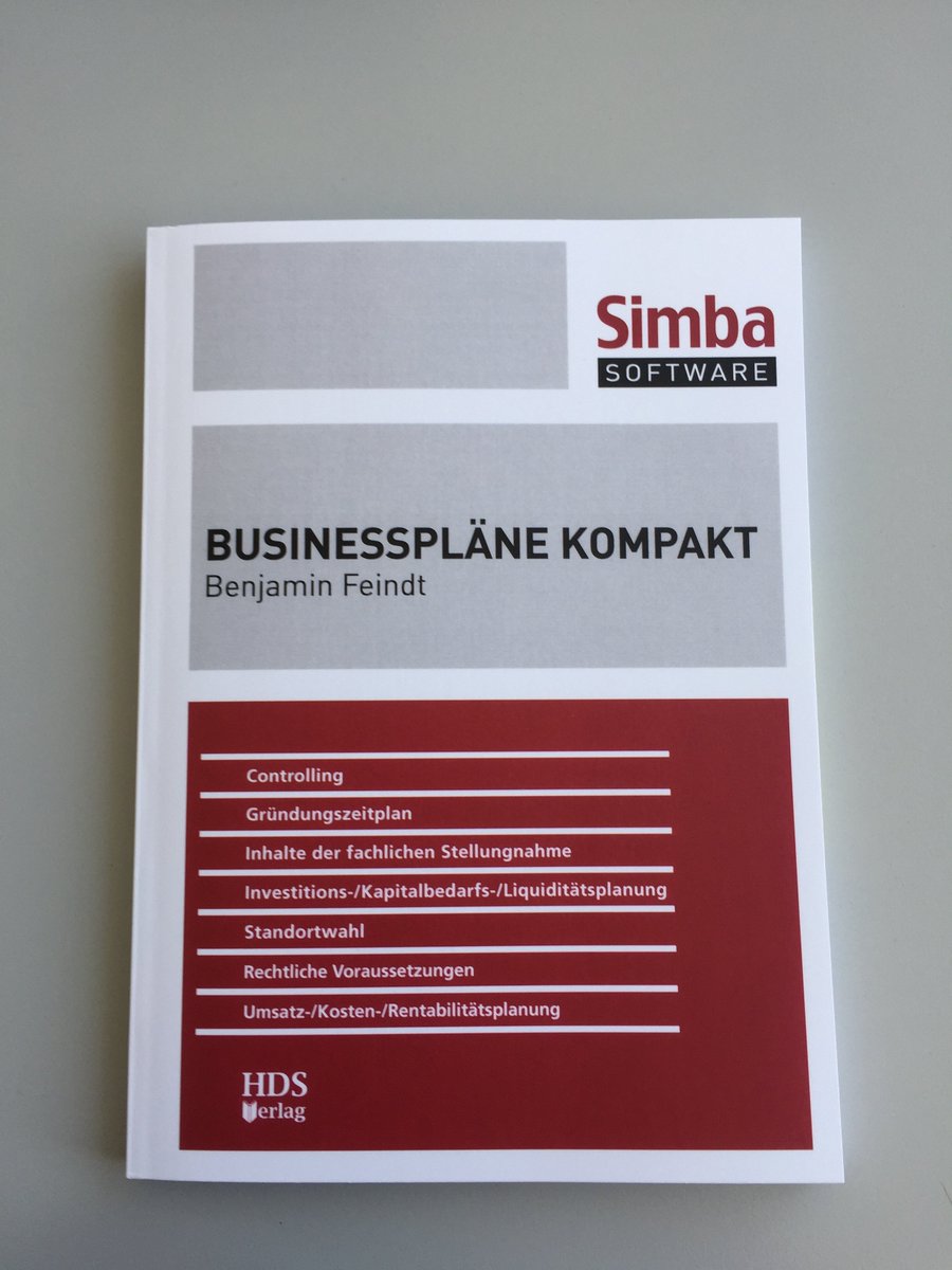 SimbaGmbH's tweet photo. Simba schreibt Gastbeitrag für Buch „Businesspläne kompakt“ vom hds Verlag: https://t.co/WKjSsON9eK … https://t.co/s1tLj1lVez