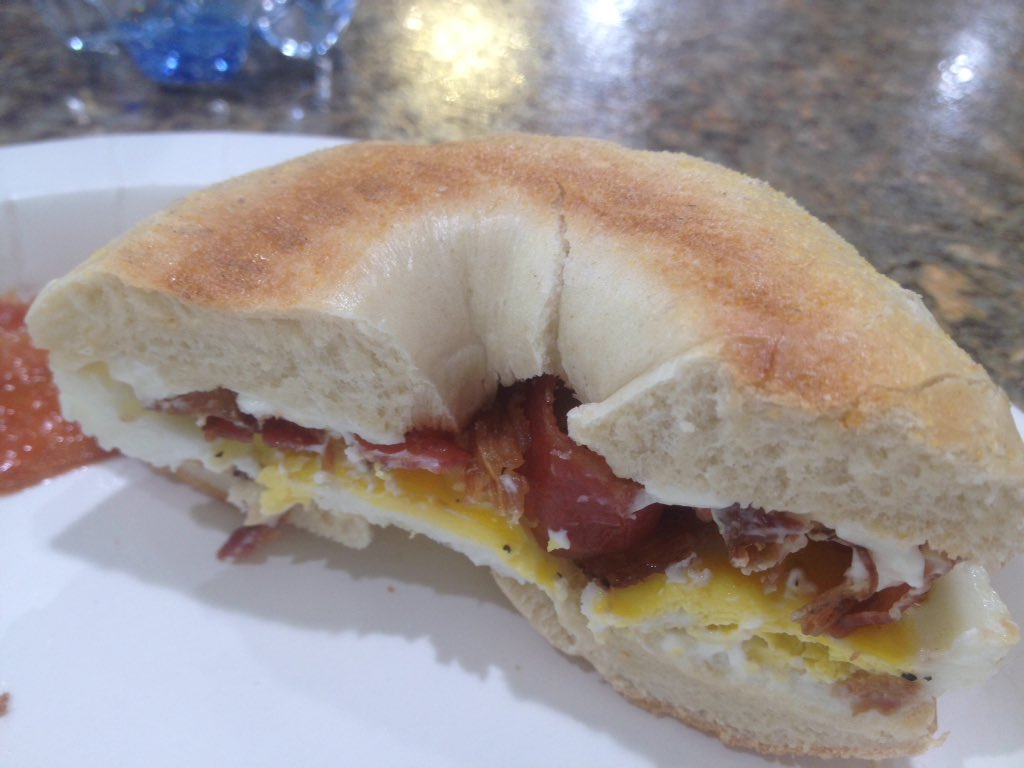 Loitering around motels may result in free breakfast.