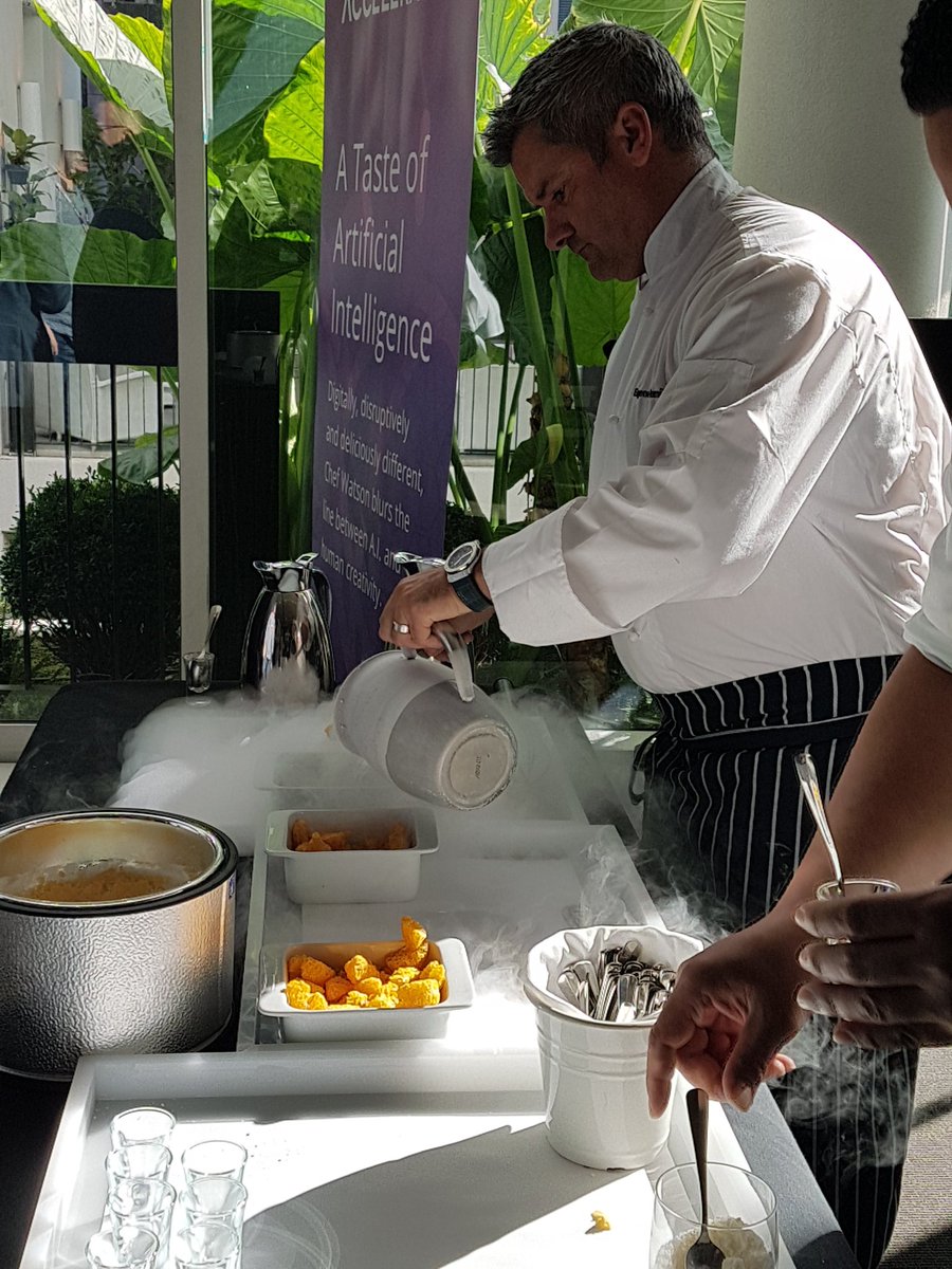 kerrieharrison's tweet photo. #chefwatson and #liquidnitrogen A Taste of Augmented Intelligence #accelerateworld @CertusSolutions #theivy https://t.co/CluVDpqPmF