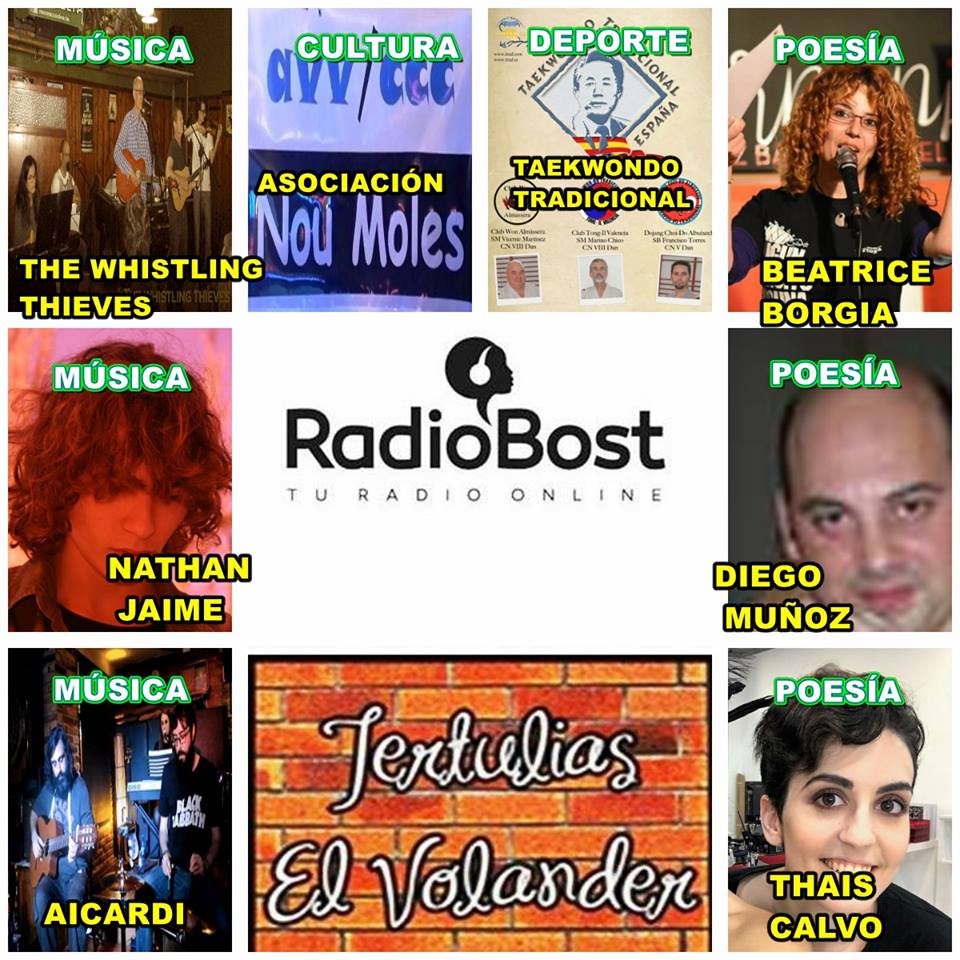 RadioBost's tweet photo. ¡No te pierdas esta tarde una nueva entrega de buena dosis de #cultura en directo desde @pub_el en Valencia con Okoriades ! #RadioBost https://t.co/8LHRR2gV2w