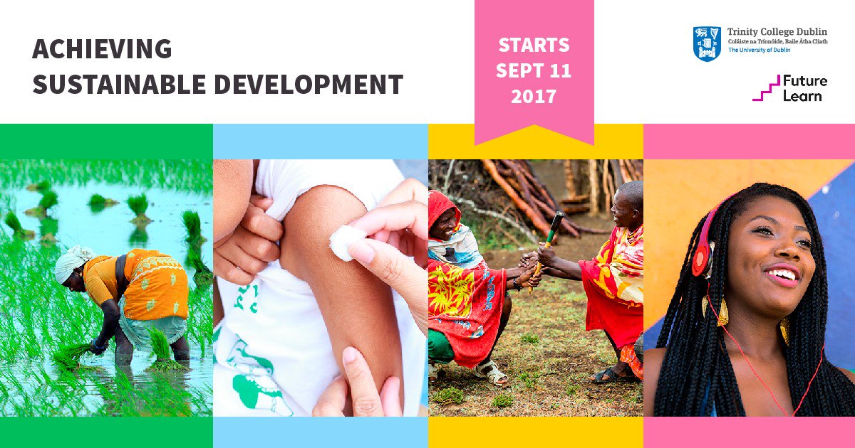 TCDTIDI's tweet image. TIDI is launching a MOOC on #sustainabledevelopment in Sep &apos;17. Registration now open: futurelearn.com/courses/achiev… @tcdglobal #SDGs #Agenda2030