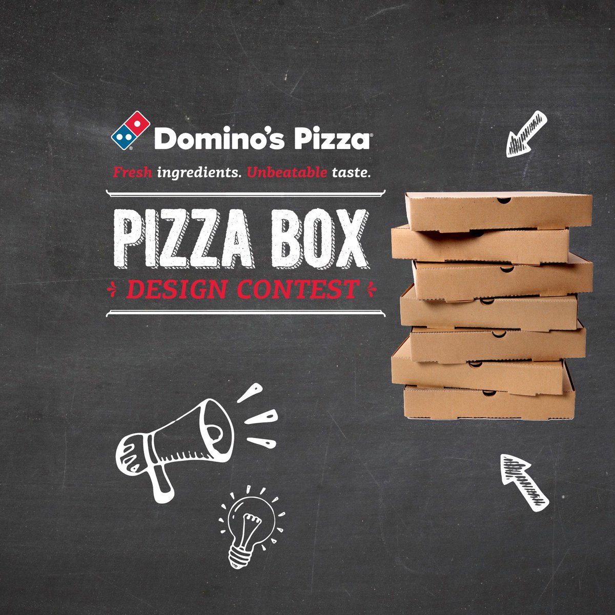 📢 Pizza Box Design Contest ➡️bit.ly/dominos_box_co…
#PizzaBoxContest #FreshIngredients #UnbeatableTaste #DominosCyprus #Design #Cyprus