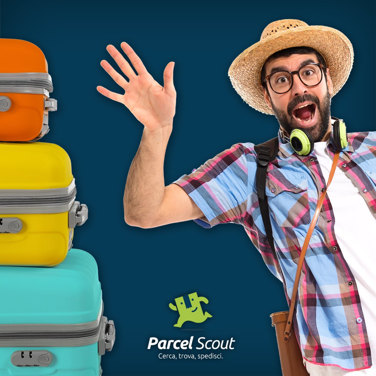 ParcelScout's tweet image. Saluta le tue #valigie! Spediscile direttamente a destinazione a partire da 11,20€ (iva incl.) #parcelscout #spedizioni #viaggialeggero