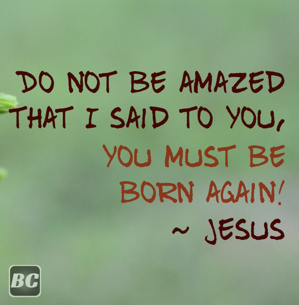 BranchesChurch's tweet photo. #TheNewBirth #BornAgainFromAbove ... Have YOU been born again? https://t.co/f1kfgla80X