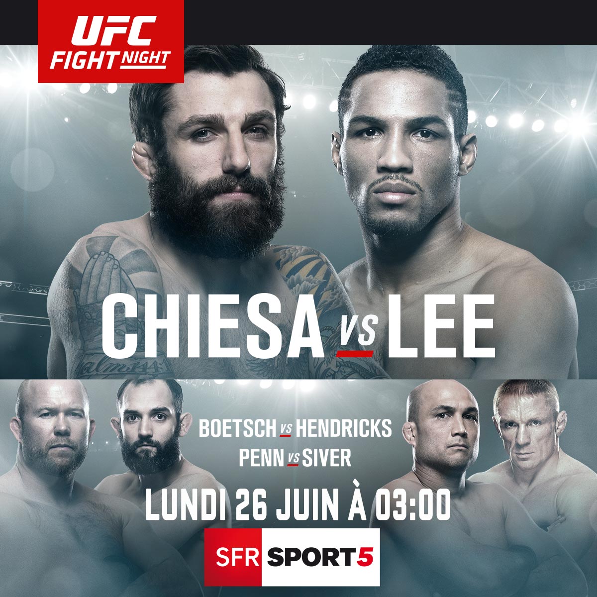UFC_France's tweet photo. #UFCOKC sera diffusé en direct sur @SFR_Sport 5 à 3h du matin dans la nuit de dimanche à lundi ! 👊 https://t.co/nybNwGWVOy