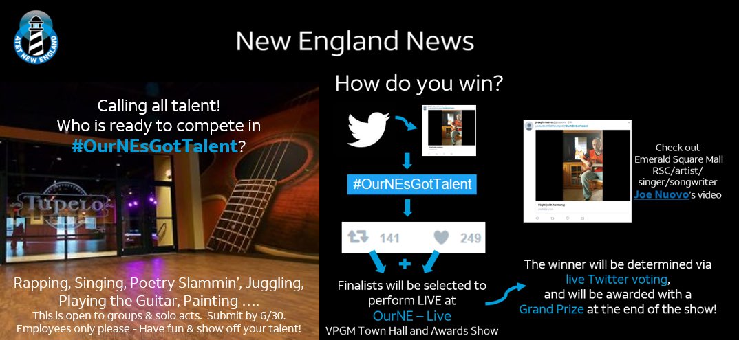 AIturaFoumdadon's tweet photo. New England - Submissions for #OurNEsGotTalent end June 30th! Have fun &amp; showcase your talent!  #OurNE #Fame #Prizes 👩🏼‍🎨👨🏾‍🍳💃🏼👯‍♂️🤺🤹🏽‍♂️🎤🎷🎭 https://t.co/ZXapYvoDh3