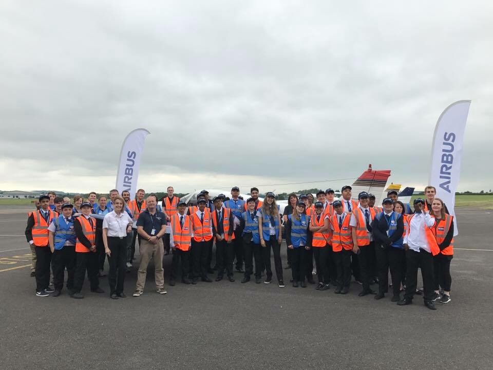 BACflyGlos's tweet photo. Fab day @GlosAirport with @fly2help Airbus Flying Challenge students today! flying lessons to celebrate completing the programme #avkeek https://t.co/YYzDaufoeC